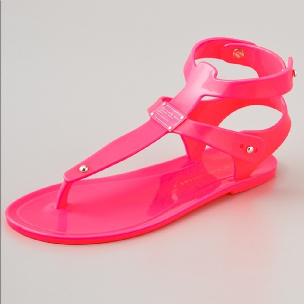 Marc by Marc Jacobs Hot Pink Jelly Thong Sandals